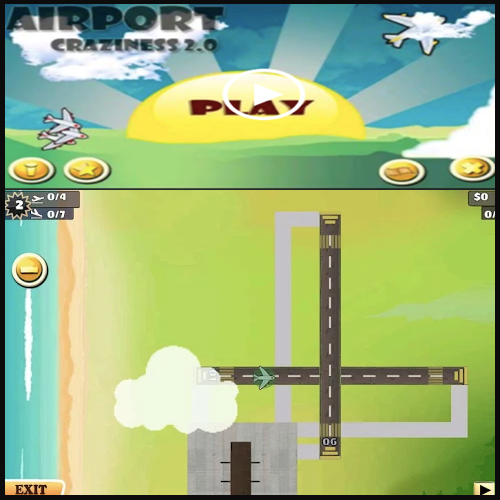 Airport Craziness an aeroplane Android game by talele